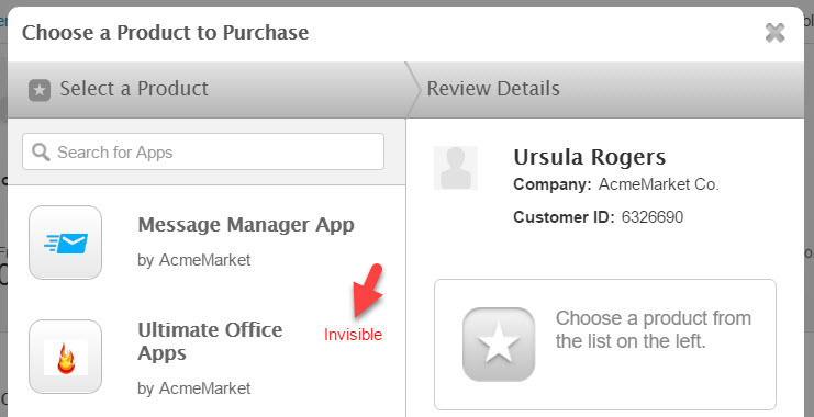 invisible addon in assisted sales flow